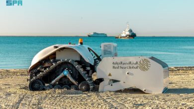 روبوت مخصص لتنظيف الشواطئ