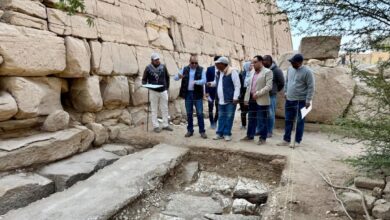 ترميم معبد الرامسيوم بالأقصر