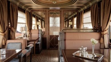 قطار فاخر للغاية في المملكة العربية السعودية