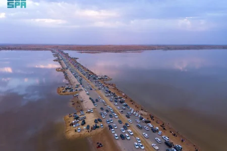 بحيرة العوشزية بمحافظة عنيزة