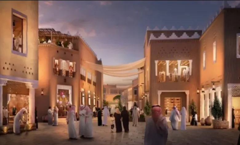 يجسّد تصميم الحديقة روح الدرعية وقيمها