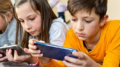 مستخدمي الهواتف في الصغر