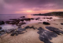 أُملُج وقت المغيب