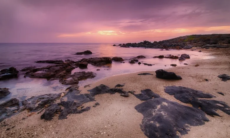 أُملُج وقت المغيب