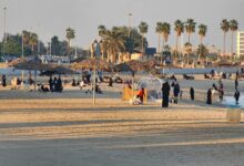 الشواطئ الرملية في مدينة الجبيل